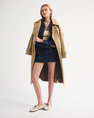 Relaxed Linen-Blend Denim Bomber Jacket