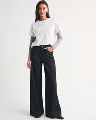 High Rise Ultra Wide Leg Jean