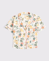 Short-Sleeve Satin Sleep Shirt