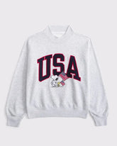 Snoopy Sunday Mockneck Crew