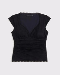 The A&F Zoe Bra-Free Lace Top