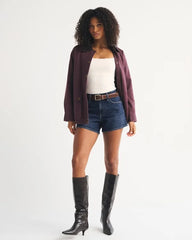 Curve Love Mid Rise A-Line Short