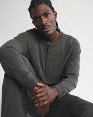 Waffle-Knit Lounge Top