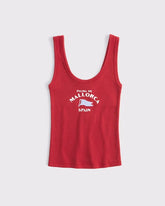 100% Cotton Spain Graphic Scoopneck Tank