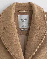 Wool-Blend Tailored Topcoat