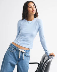 Double-Lined Long-Sleeve Baby Tee
