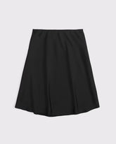 High Rise Satin Midi Skirt