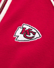 Kansas City Chiefs Mockneck Zipper Cardigan