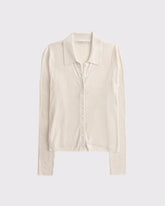Rib Polo Cardigan