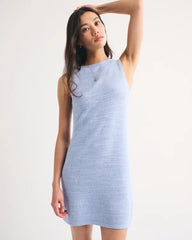 High Neck Sweater Mini Dress