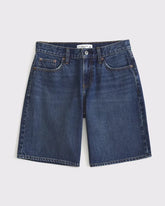 Low Rise Denim Bermuda Jort