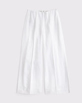 100% Linen High Rise Cropped Wide Leg Pant
