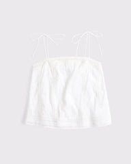Lace-Trim Tie-Strap Cami