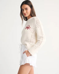 Linen-Blend Ruffle Pull-On Short
