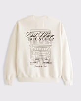 Cafe Graphic Crew Sweatshirt