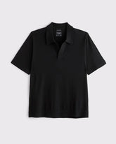 100% Cotton Johnny Collar Sweater Polo