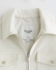 Vegan Suede Bomber Jacket