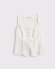 Long-Length Button-Through Vest