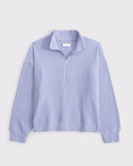 Lounge Brushed Rib Half-Zip