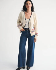 Cotton-Blend Coastal Dad Cardigan