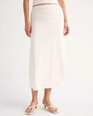 Drop-Waist Maxi Skirt