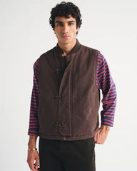 100% Cotton Fireman Clasp Workwear Vest