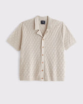 100% Cotton Button-Through Sweater Polo