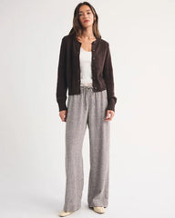 Textural Stitch Shrunken Cardigan