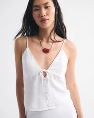 The A&F Bella Bra-Free Linen-Blend Cami