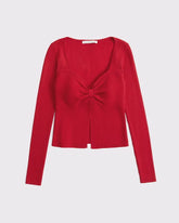 Bra-Free Twist Sweater
