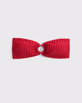 Seersucker Bandeau Bikini Top