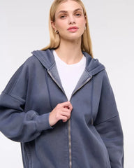 Oversized Sunday Hooded Full-Zip