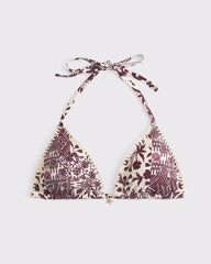 Halter String Triangle Bikini Top