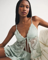 Lace and Satin Sleep Cami