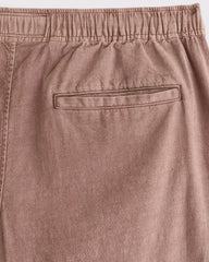 Loose Linen-Blend Pull-On Pant