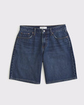 Curve Love Low-Rise Denim Bermuda Jort