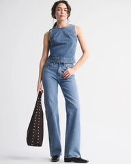 Denim Shell Top