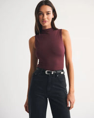 Bra-Free Mockneck Bodysuit