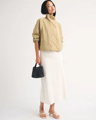 Drop-Waist Maxi Skirt