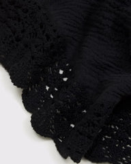 100% Cotton Squareneck Crochet Tank