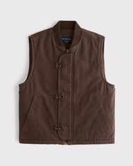 100% Cotton Fireman Clasp Workwear Vest