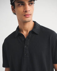 Linen-Blend Polo