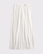 High Rise Crepe Tailored Palazzo Pant
