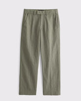 The A&F Collins Relaxed Straight Linen-Blend Suit Pant