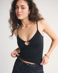 Bra-Free Cutout Hardware Top