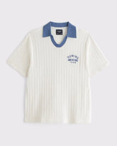 Varsity Johnny Collar Sweater Polo