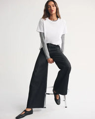 High Rise Ultra Wide Leg Jean