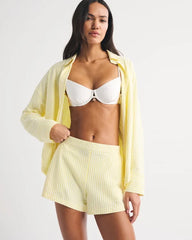 Seersucker Short Coverup