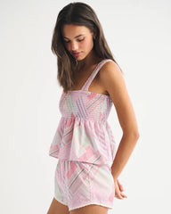 Smocked Sleep Tank