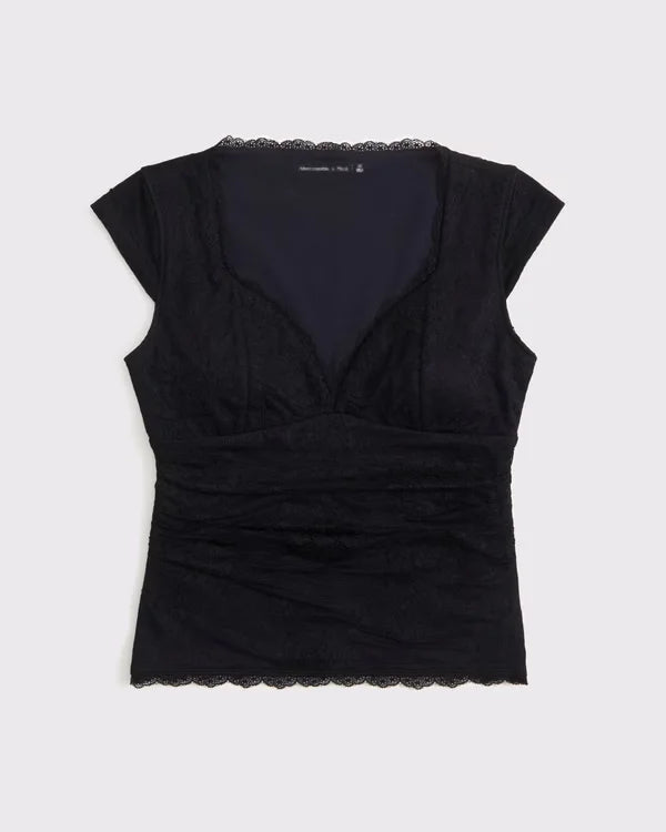 The A&F Zoe Bra-Free Lace Top